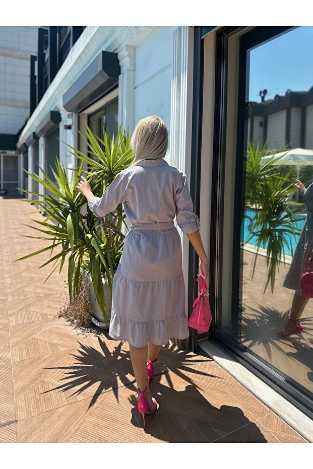 Kadın Gomlek Elbise - 3