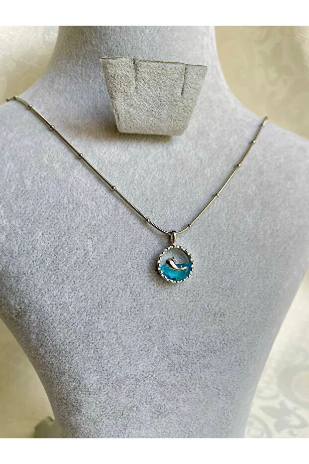 Ocean Breeze Necklace-Silver Whale Necklace