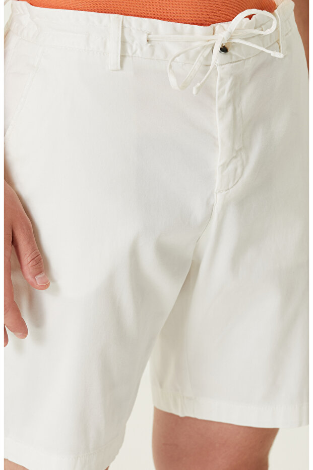 Ekru Şort - 4