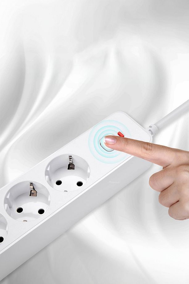 Yeni Nesil 3lü Grup Priz 2.0 Metre 2 Adet Type-C ve 4 Adet USB Girişli Universal Çoklu Priz - 7