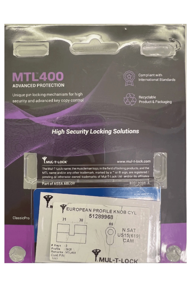 Mtl 400 Tokmaklı Tuzaklı Bilyalı Kapı Kilidi 69 Mm 51289969 - 5