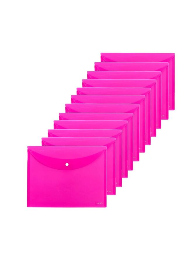 A4 Çıtçıtlı Dosya Pembe 12 Adet - 1