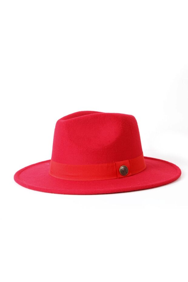 Red Fedora Hat - 1