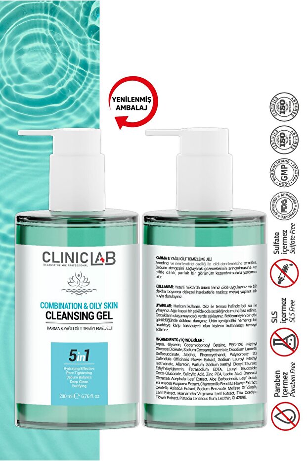 Yağlı Ve Karma Ciltler Için Yüz Temizleme Jeli 200 ml - 6