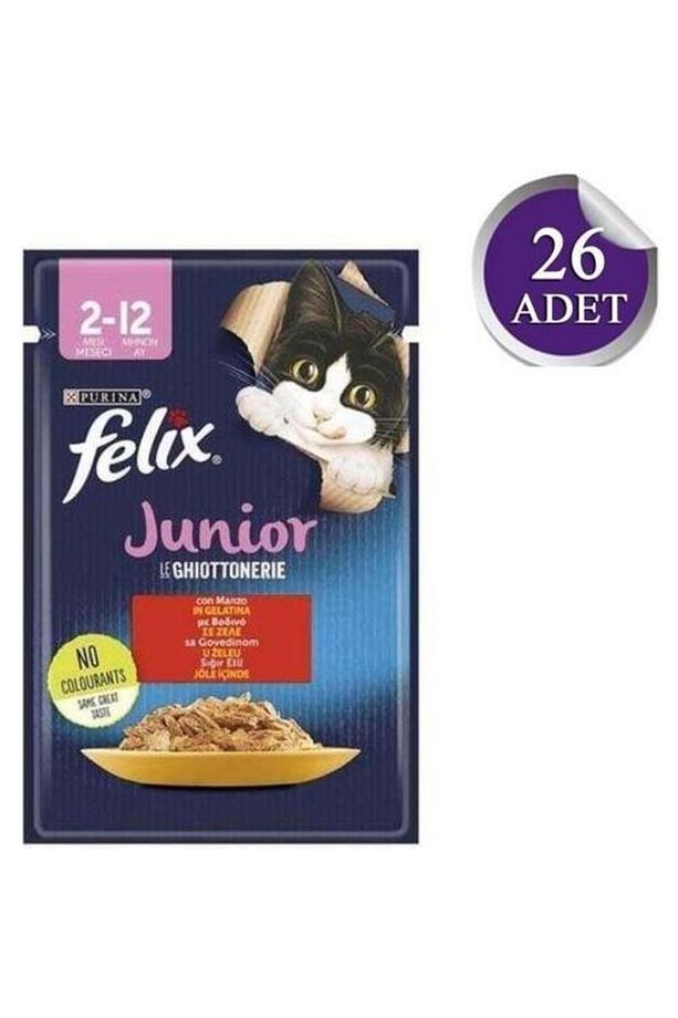 Felix Sığır Etli Yavru Kedi Yaş Maması 85 gr - 26 Adet - 3