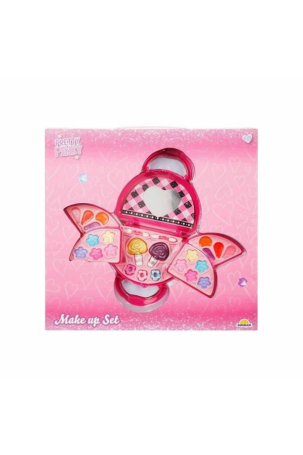 Mlvx 4278 Pretty Pinky 3 Katlı Pembe Çantalı Makyaj Seti Mlv Blsm - 3