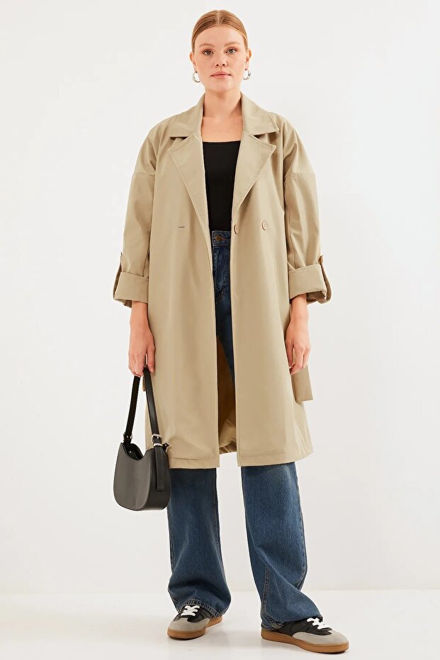 Trenci cu guler dublu căptușit - 5