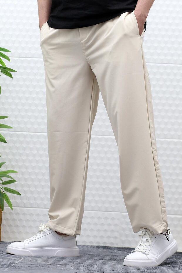 Men's Baggy Pants Leg Adjustable Lycra Parachute Fabric