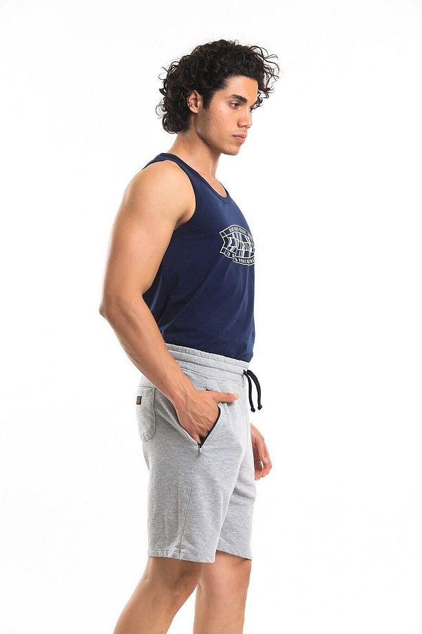 Men Sw Short Erkek Gri Şort 22637-05 - 5