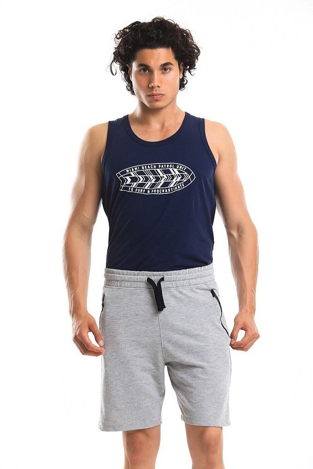Men Sw Short Erkek Gri Şort 22637-05 - 1