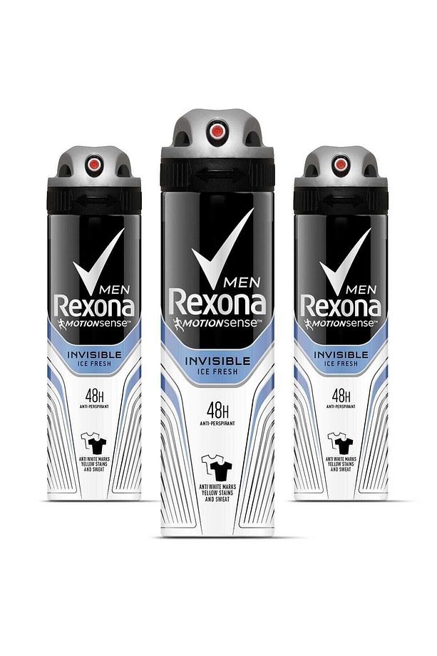 Erkek Deodorant Sprey Invisible Ice Fresh 150 ml X 3 Adet - 1