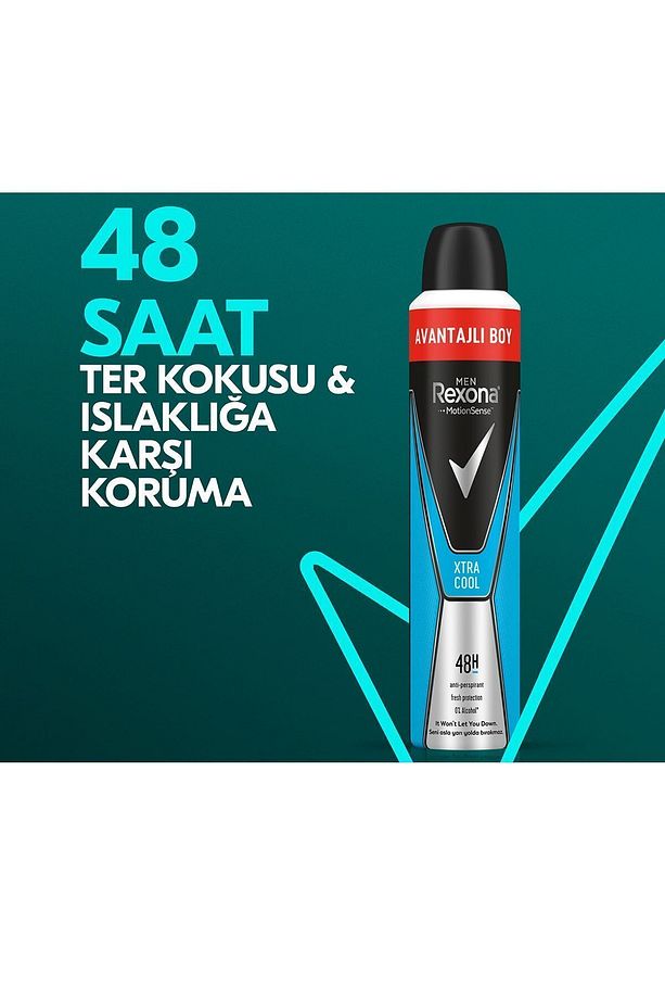 Men Erkek Sprey Deodorant Xtra Cool 48 Saat Etkili Avantajlı Boy 200 Ml X3 Adet - 3