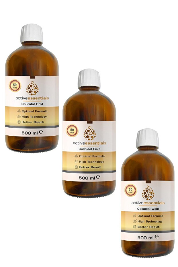 Kolloidal Altın Suyu 50 Ppm 3lü - 1