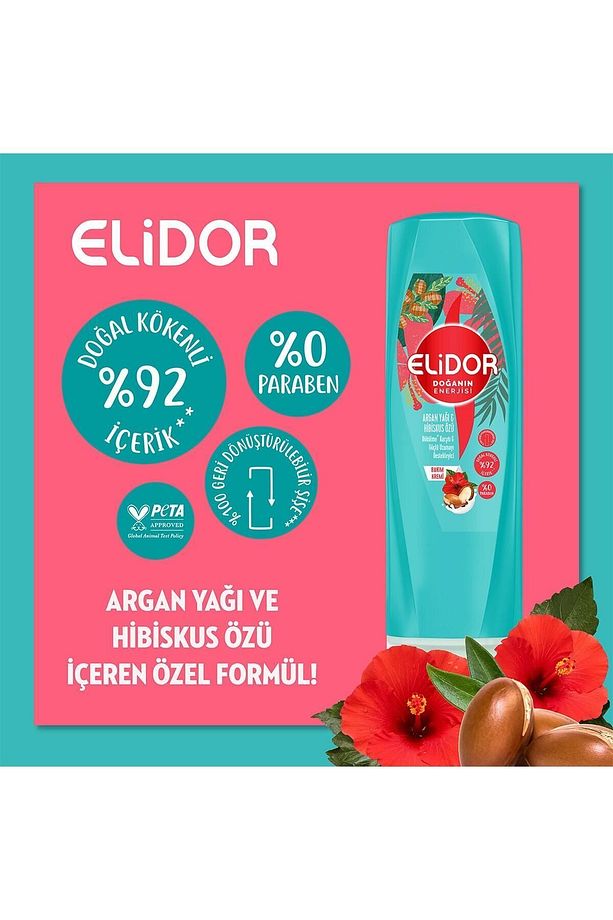 Doğanın Enerjisi Saç Bakım Kremi Argan Yağı Ve Hibiskus Özü 350 ml X2 Adet - 4