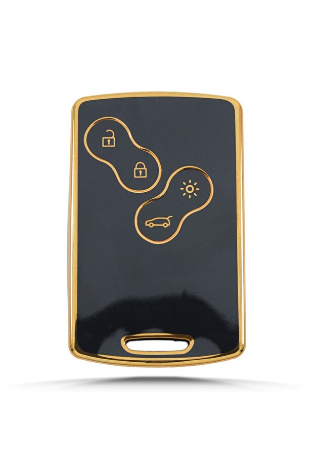 Clio4 Megane 3 Fluence Nano Key Case Cover Only Compatible for Keyless Go Black