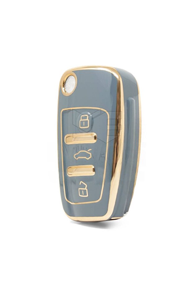 Audi A1 A3 8p 81 A4 A5 B6 B7 B8 A6 A7 C5 C6 4f Q3 Q5 Q7 Nano Key Protector Case Grey Gold Color