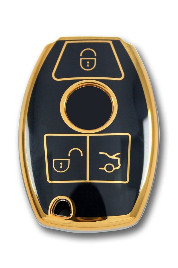 Luxury Mercedes Benz 2001-2016 Be Type Nano Key Case Black Gold Gold Color