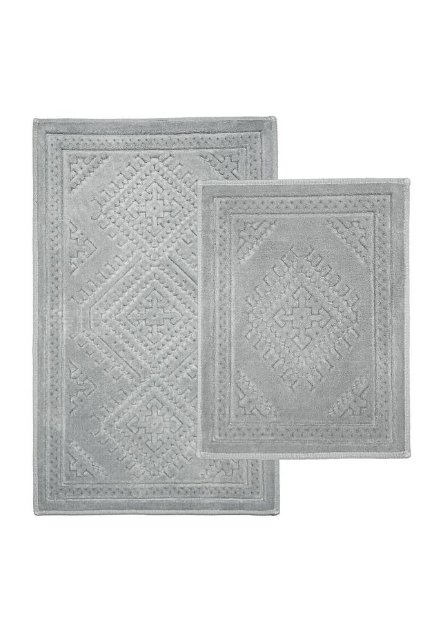 Kilim 2'li Pamuklu Klozet Takımı Banyo Paspas Seti 6 RENK - 4