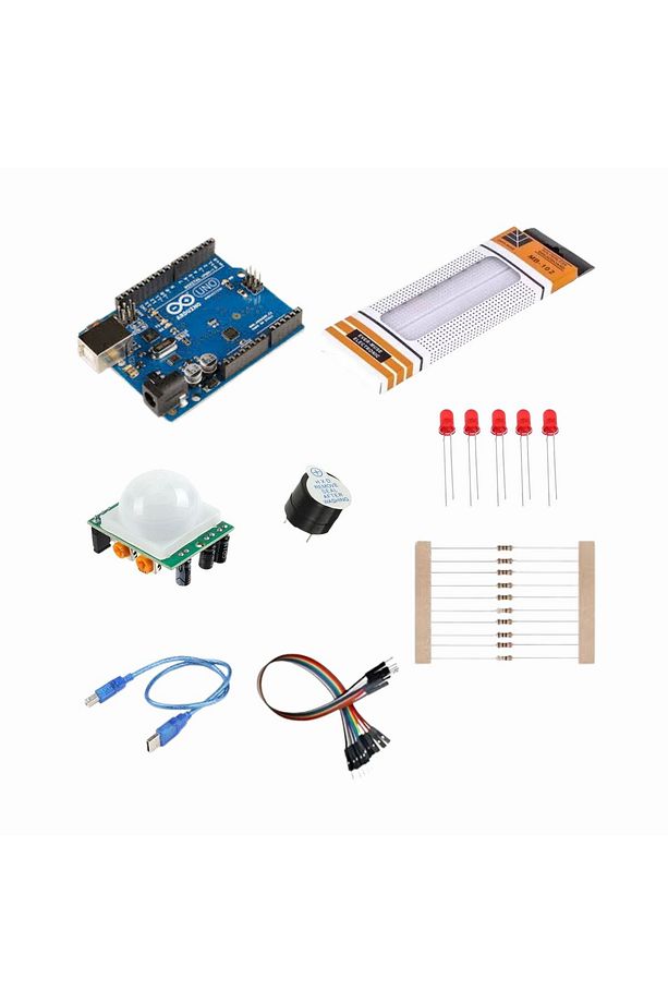 Arduino Pır  Hareket Sensörünü Kullanarak Hırsız Alarmı Proje Seti/ E-Pdf Devre Şemalı İçerikli - 2