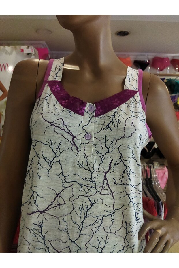 Printed Nightgown - 3