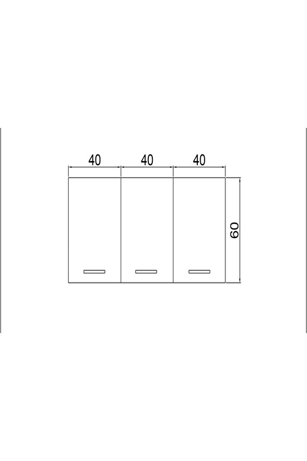 120 Cm Şila Mini Mutfak Üst Dolabı - 5