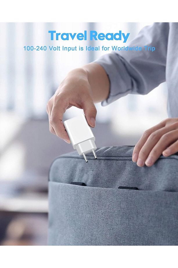 Samsung 25w Süper Hızlı Usb ve Type C Çift Girişli Şarj Adaptörü 25watt Turbo Adaptör - 6