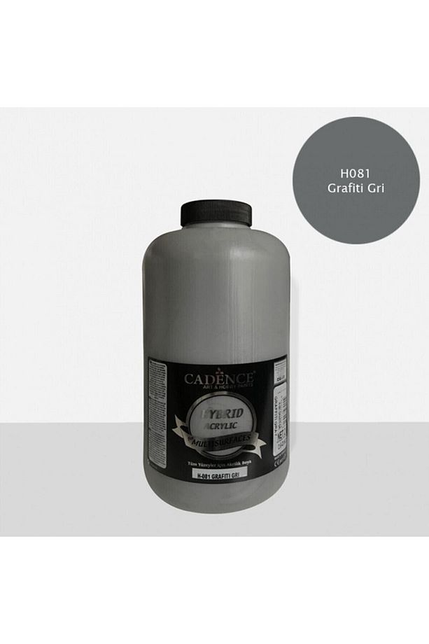 Hibrit Multisurface Akrilik Boya 2000 Ml H081 Grafiti Gri - 1