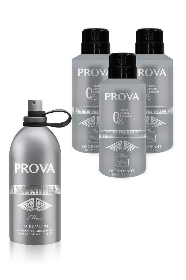 Invisible Edp Erkek Parfüm 120 ml  Ve Deodorant 150 ml 3 Adet - 1