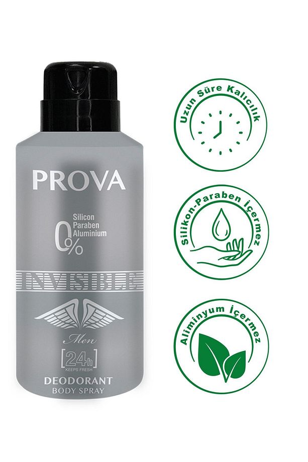Invisible Edp Erkek Parfüm 120 ml  Ve Deodorant 150 ml 3 Adet - 4