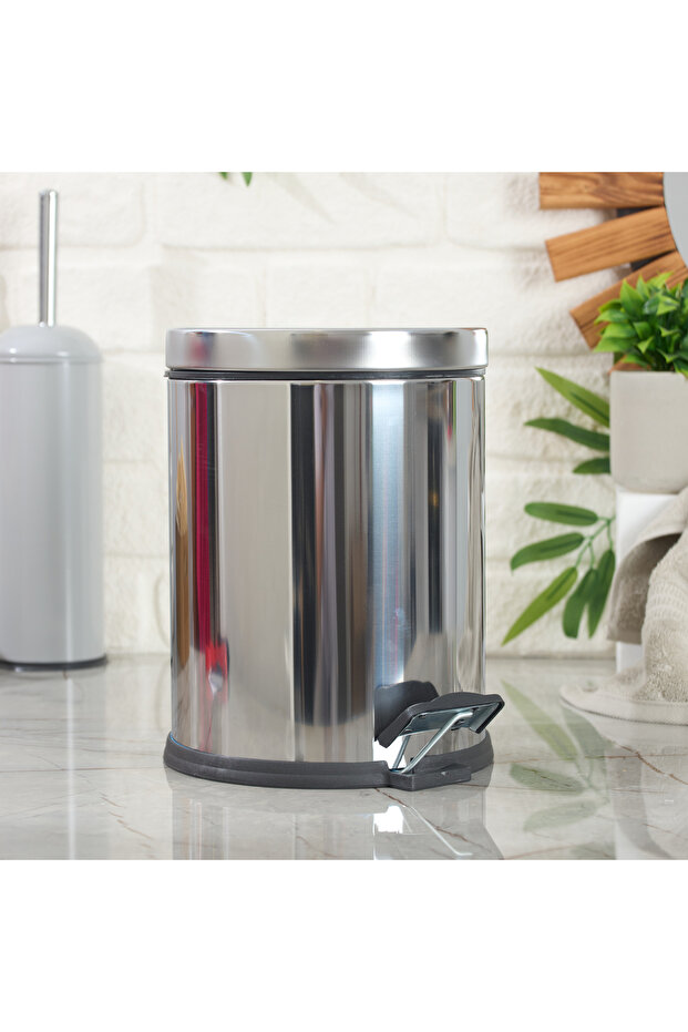 Bath Soft Close Çöp Kovası - Gri - 5 lt - 1