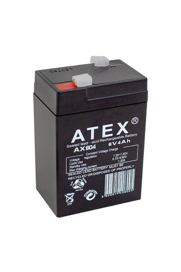 6 Volt 4 Amper Akü ( 6 V 4 Ah ) Kuru Akü Oyuncak Araba- Işıldak - 1