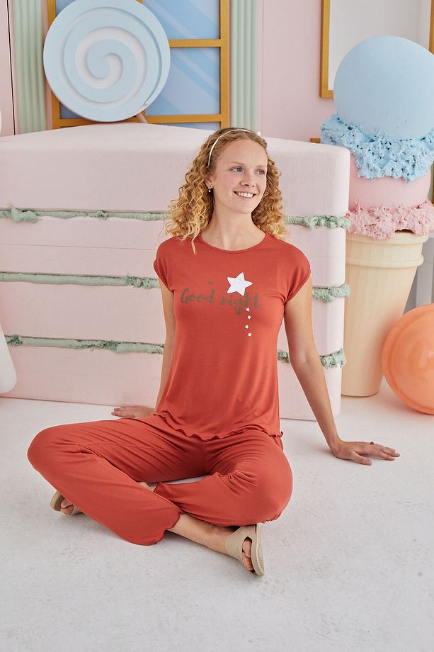 15848  Baskılı Pijama Takımı - 3