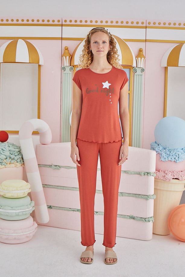 15848  Baskılı Pijama Takımı - 7