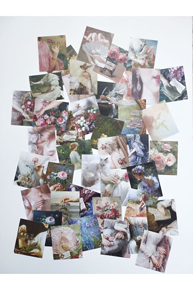 Rococo Aesthetic Sticker Seti / Scrapbook - 2