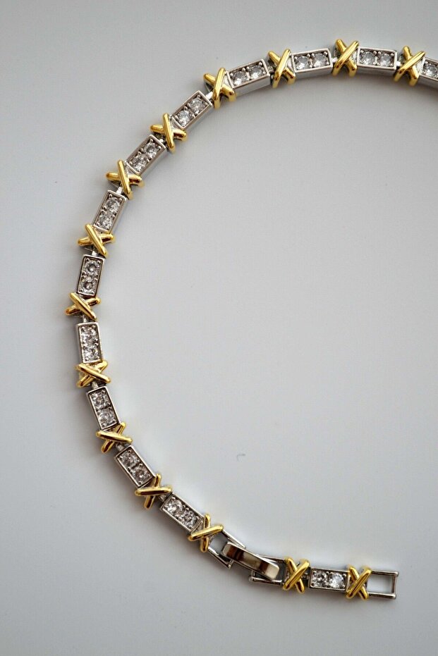 Steel Double Color Xox Waterway Bracelet