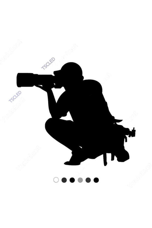 ملصق مستند مصور يجلس ويصور مقاس 17 سم