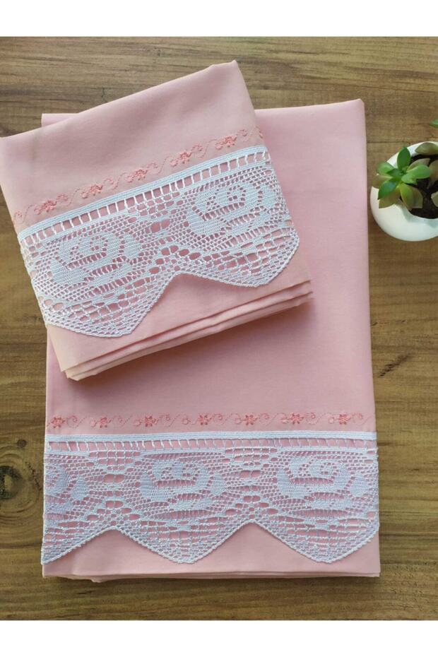 Lacy Pique Dowry Powder 2-Piece Pillow Case 50&70