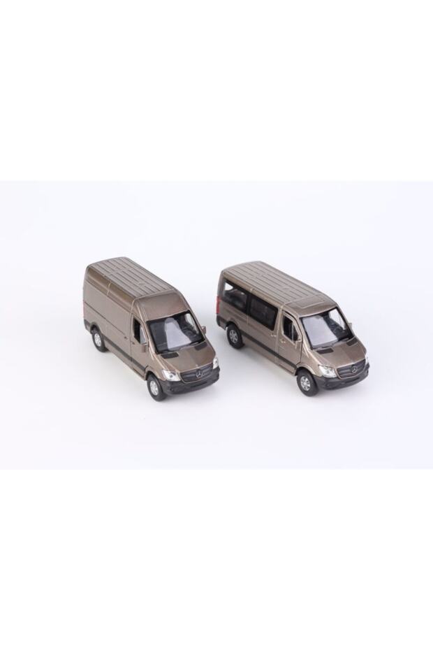 مجموعة مرسيدس سبرينتر مكونة من قطعتين من طراز Diecast Pull Drop Model Car Coffee