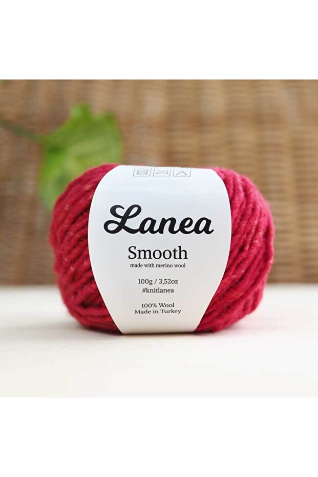 Smooth Merino Yün Ip / 36 Kırmızı Kırçıllı - 3