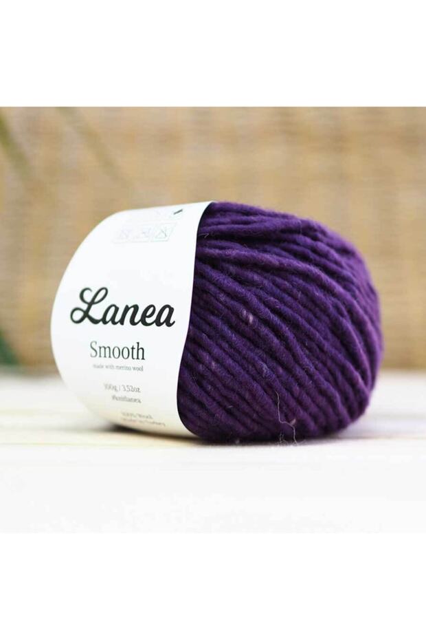 Smooth Merino Yün Ip / 43 Koyu Mor Kırçıllı - 1