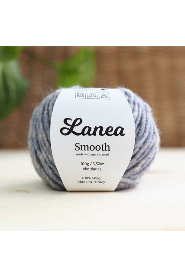 Smooth Merino Yün Ip / 37 Açık Mavi Kırçıllı - 3