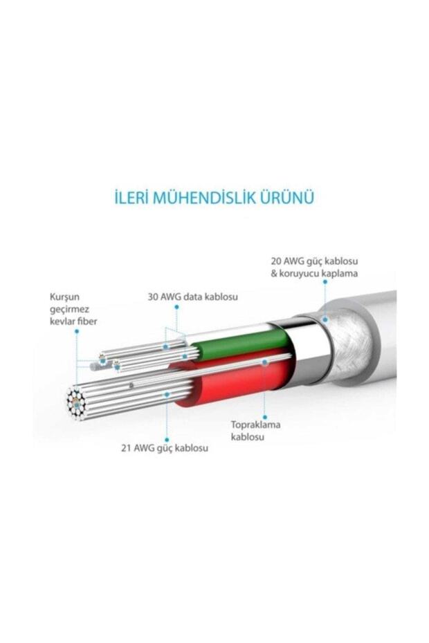 Powerline Micro Usb Şarj/ Data Kablosu 0.9 Metre - Siyah - 3