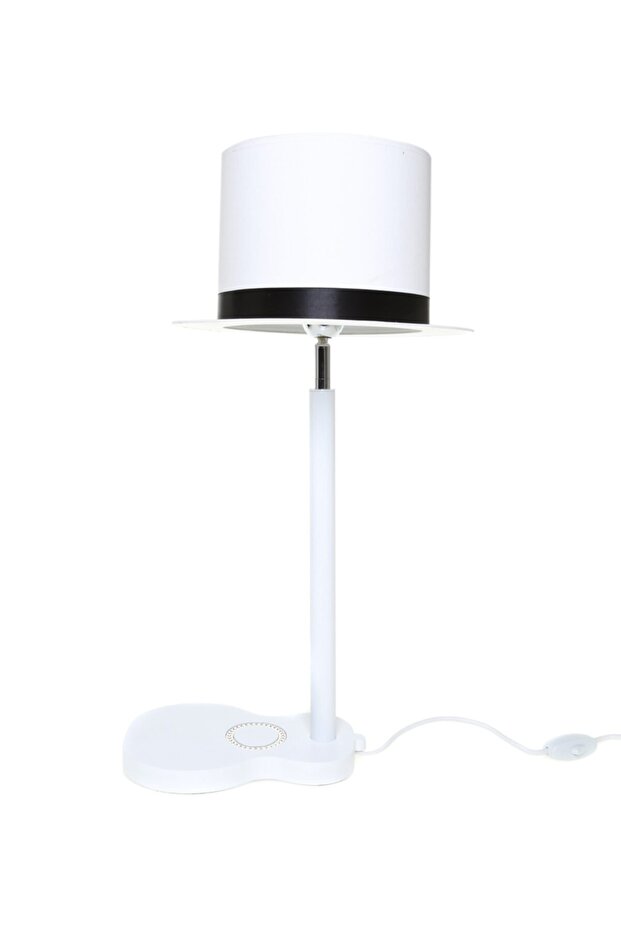 Gitar Şekilli Beyaz Abajur - 1