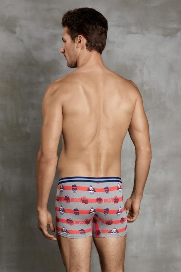 Erkek Modal Çok Renkli Baskılı Torbalı Normal Paça Boxer 1837 - 2