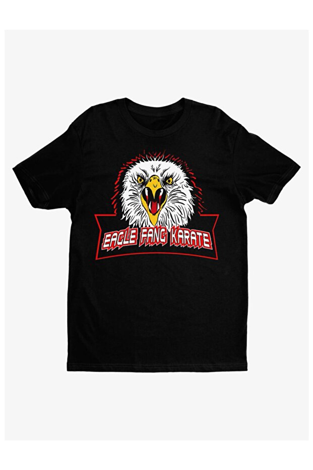 تي شيرت كوبرا كاي إيجل فانغ كاراتيه أسود من Hot Topic Exclusive