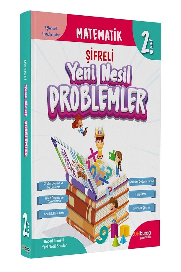 2. Sınıf Matematik Şifreli Yeni Nesil Problemler / Kolektif / ONburda Yayınları / 9786257542869 - 1