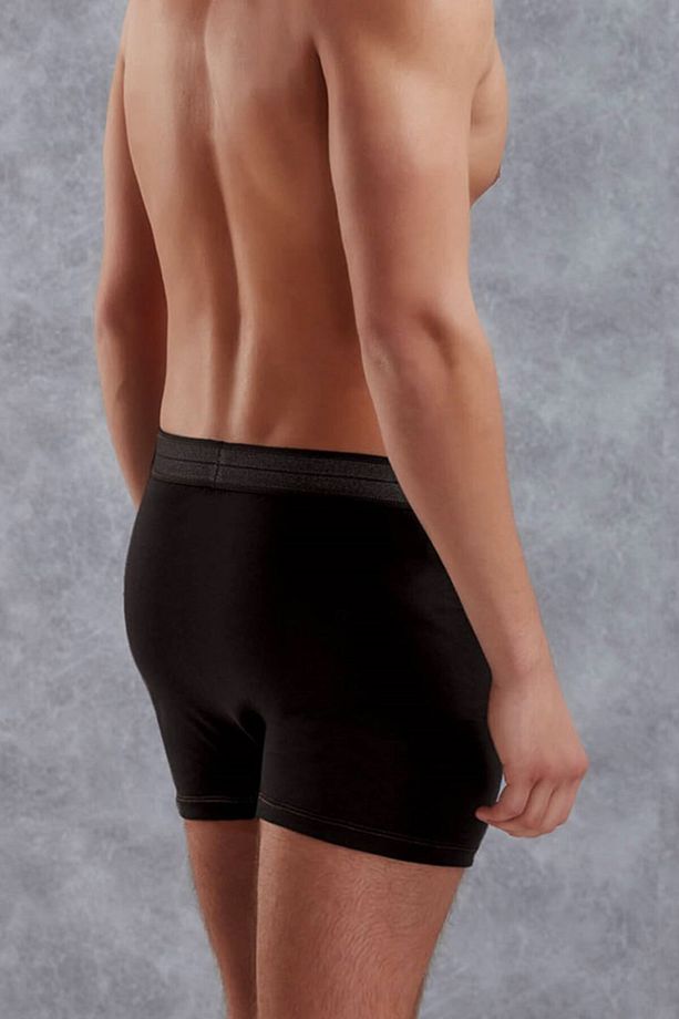 Erkek Pamuk Dikişsiz Düğmeli Normal Paça Boxer 1520 - 4