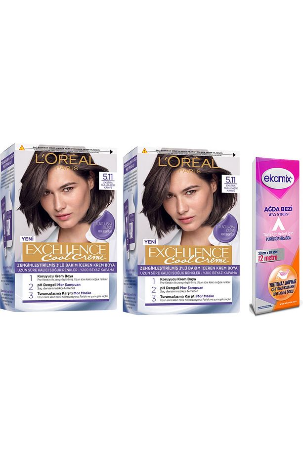 Excellence Cool Creme 5.11 Ekstra Küllü Açık Kahve 2 Adet - 1