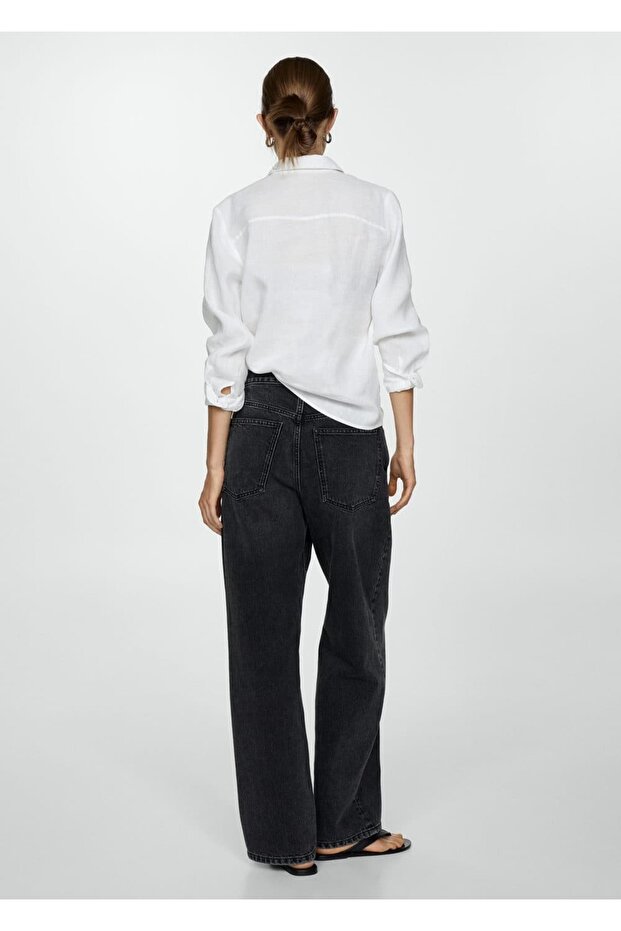 %100 keten gömlek - 3