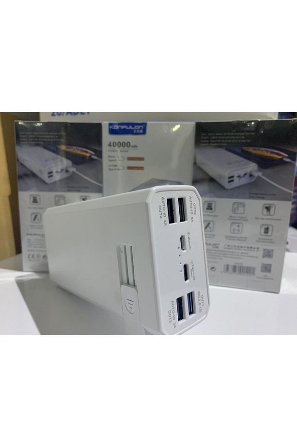 40.000 Mah Powerbank Micro Typ-c Quick Hızlı Şarj Desteği 4 Adet Usb Çıkışı - 1